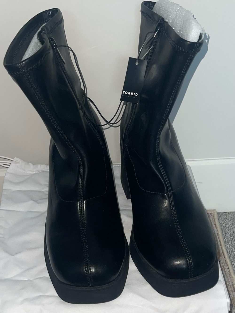torrid Black Chunky Platform Ankle Boots